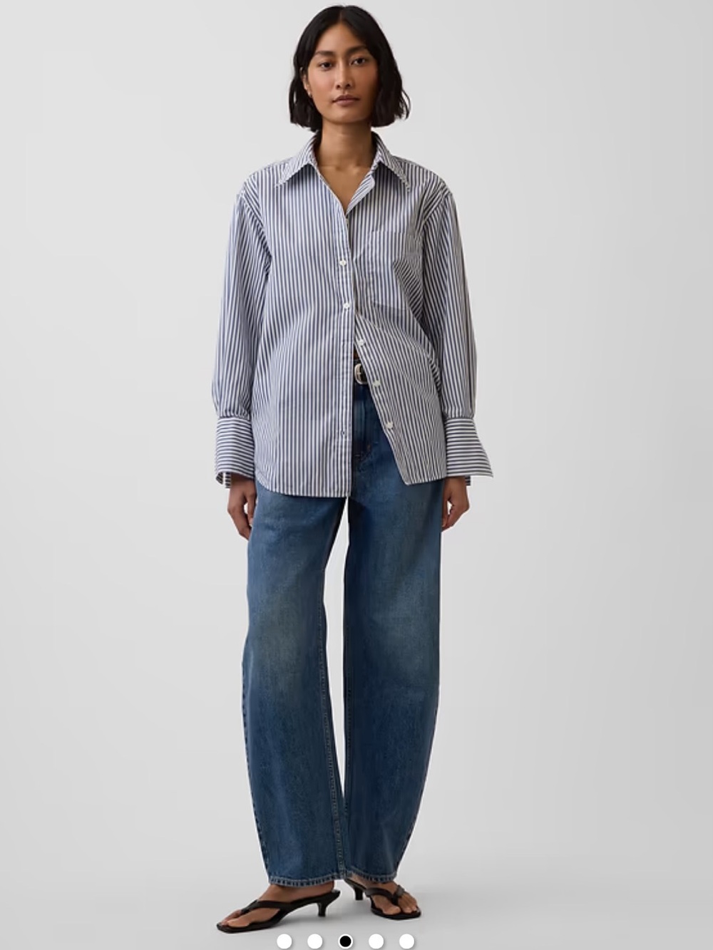 GAP Big Shirt Organic 100% Cotton Poplin